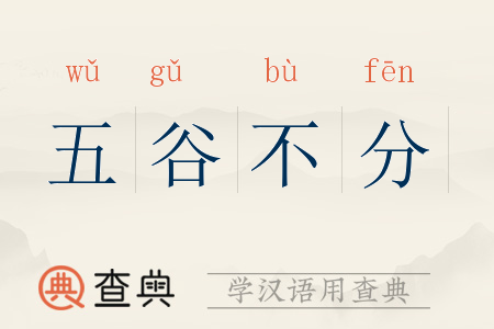 五谷不分